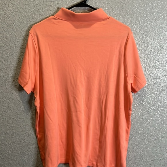 Land’s End peach colored polo size 1X 16W-18W - Picture 2 of 5